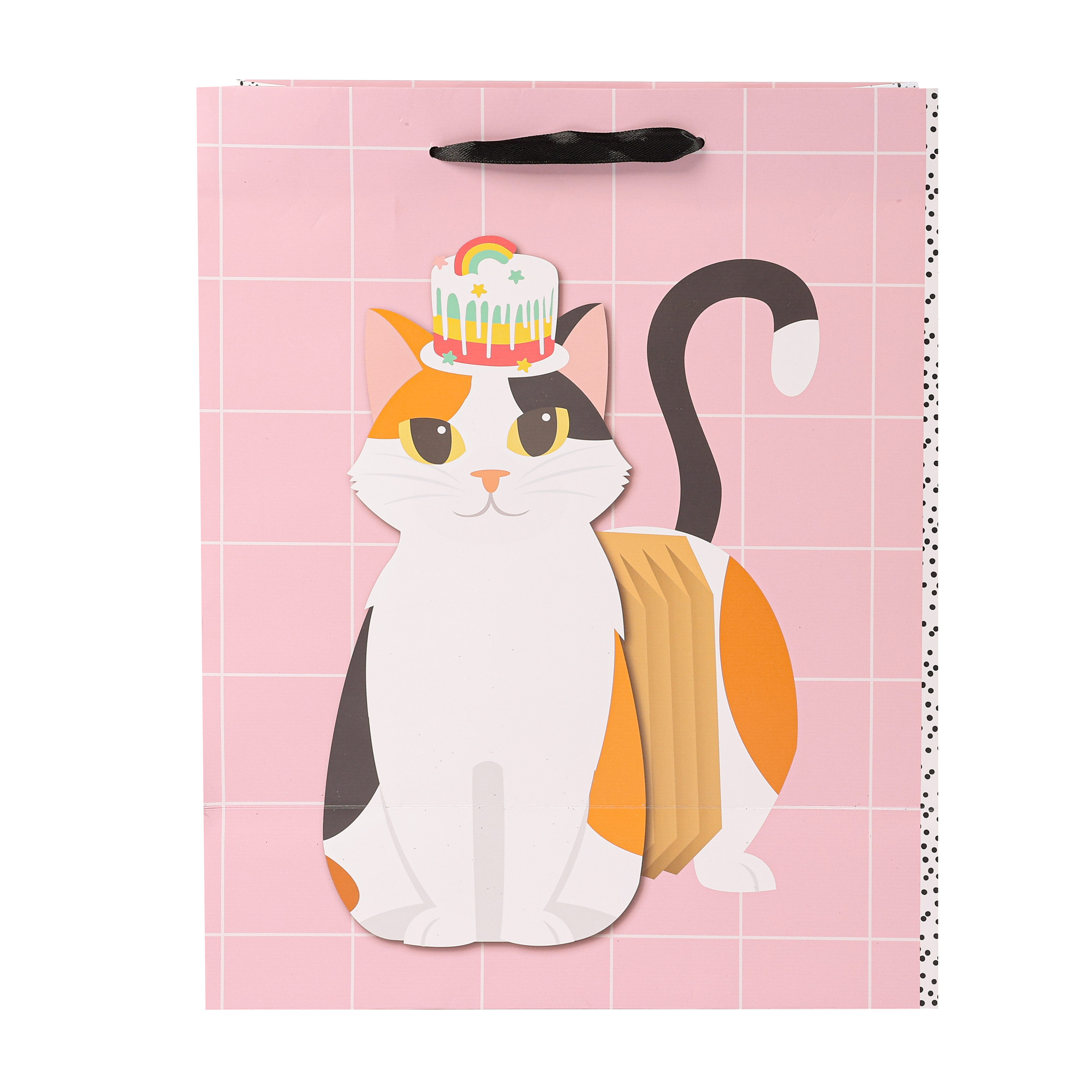 Birthday Cat Feather Gift Bag KT023